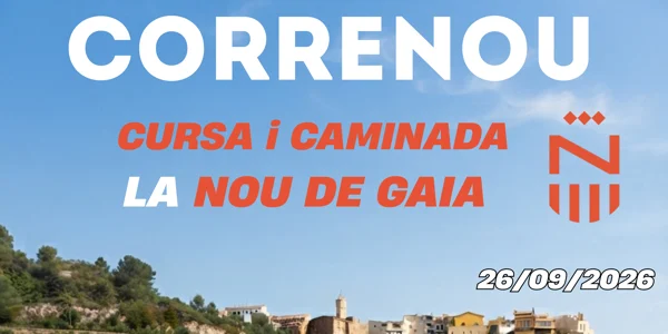 Cursa CORRENOU 2026 - La Nou de Gaià